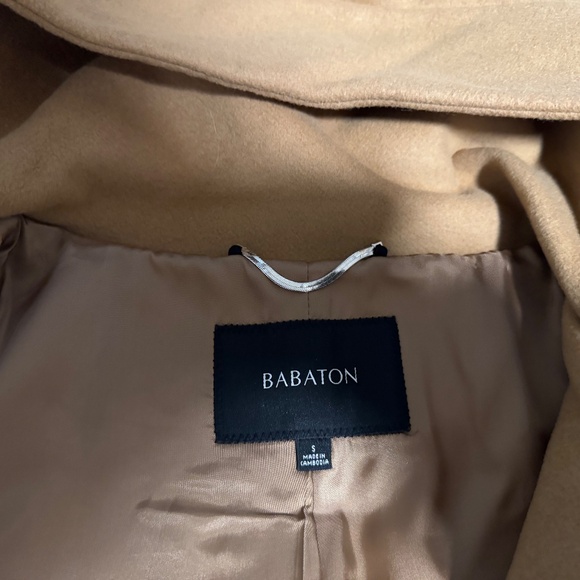 Aritzia Babaton women wool coat Camel color size S - Picture 5 of 6